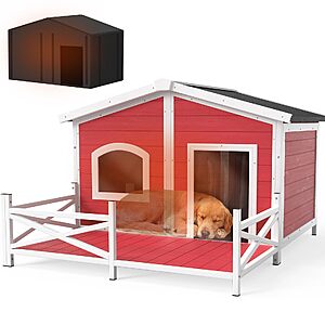 HomeSheek Outdoor Dog House with Insulated Liner - $119.99 AC