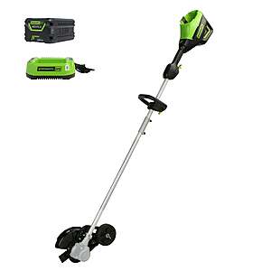 Greenworks 60V 8" Brushless Cordless Battery Edger 2.0 ah battery and 3a charger + Free S/H $161.5