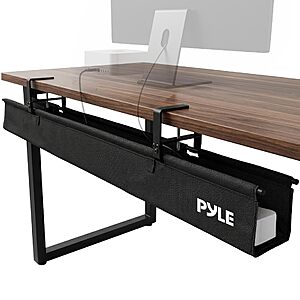 Pyle 48" Under Desk Cable Tray, 20 lb Capacity (Black) $26.99 + Free S&H w/ Prime or $35+
