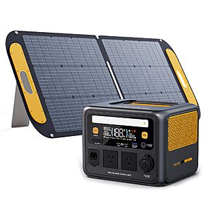 VTOMAN Jump 600X 600W Portable Power Station with 110W Foldable Solar Panel - $279.99 AC