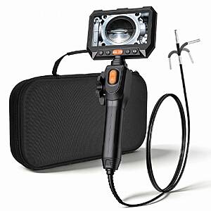 VEVOR Articulating Borescope with 0.15" Ultra Slim Lens 5" IPS Screen $72.09 + Free Shipping