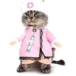NACOCO Nurse Halloween Costume for Dogs & Cats (Large, Pink) $5.49 + Free Shipping w/ Prime or on $35+