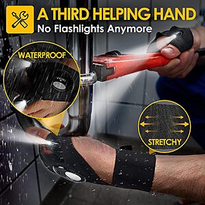 $6ac AMAZON  PARIGO Flashlight Gloves Christmas Stocking Stuffers for Men
