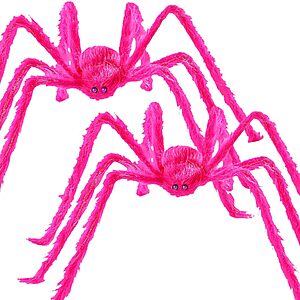 2-Pack 5' Halloween Giant Hairy Spider Decorations (Pink) $6.99 + Free Shipping w/ Prime or on $35+