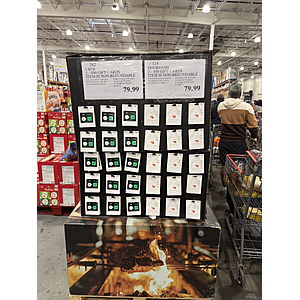 Costco Doordash and Uber cards in store