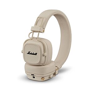 Marshall Major V Wireless On-Ear Bluetooth Headphones | 100+ Hr Playtime | Microphone for Calls, various colors $89.99