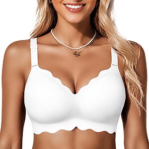 [Limited Deal] COCOMARTS Jelly Bras for Women No Underwire Wireless Push Up Bra $9.99
