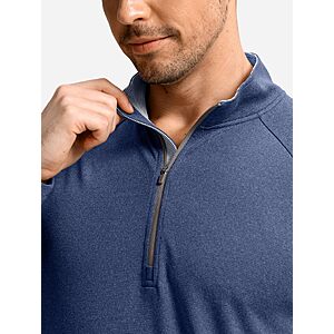 G Gradual Men's Golf Quarter Zip Pullover Long Sleeve Shirts $17.81