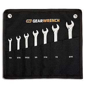 GEARWRENCH 7 pc. Wrench Set in Canvas Roll SAE $10.99