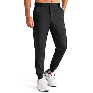 Libin Men's Golf Pants Joggers Lightweight Tapered Leg $15.99