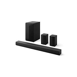 LG - 5.1-Channel S60TR Home Theater Soundbar with Wireless Subwoofer and Rear Speakers, Dolby Audio - Black $249.99 Bestbuy.com