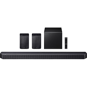 Samsung - Q-Series Soundbar HW-Q930H/ZA 9.1.4 ch Subwoofer with Rear Speaker (2026) - Titan Black $799.99 Bestbuy.com