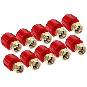 $5.56* | 10-Pack GasOne Brass Propane Refill Adapter for 1-Lb & 20-Lb Tanks at Amazon