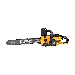 $350.24: DEWALT DCCS677Y1 60V MAX Cordless Chainsaw Kit, 20 in., 12Ah Battery & Charger Included at Woot!