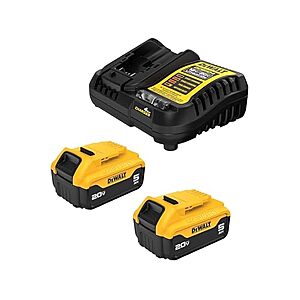 $92.99: DEWALT DCB205-2c 20V MAX Lithium-Ion Battery 2-Pack and Charger, 5.0 Ah at Woot!