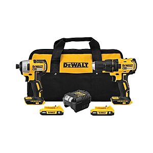 $134.99 | DEWALT Power Drill Brushless 2-Tool Power Tool Combo Kit (DCK277D2) at Woot!