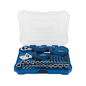Kobalt Stubby 50 -Piece Metric and standard (SAE) Mechanics Tool Set with Hard Case | 53341 $24.98