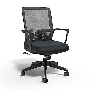 $59.99 FS STAPLES Staples Cartwright Ergonomic Fabric Swivel Task Chair, Black   (can pay with rewards)