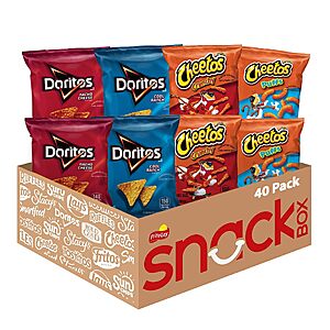 Frito-Lay Doritos & Cheetos Mix (40 Count) Snacks Variety Pack | Individually packaged, great for packing with lunches, enjoy on-the-go, bulk snacks $20 $20.65