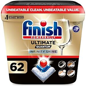 [SnS, AC] $10.79* | 62-Ct Finish Ultimate Quantum Dishwashing Tablets (Fresh) at Amazon (17.4￠ each)