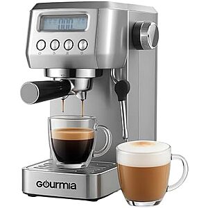 $76.50* | Gourmia Slim 20-Bar Espresso Machine w/ LCD Screen at Amazon