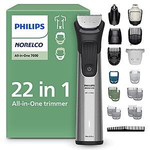 Philips Norelco 7000 22-in-1 Rechargeable Electric Trimmer + $10 Kohl's Cash $60 + Free S&H