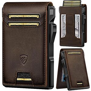 Amazon – RUNBOX Full-Grain Leather Pop-Up Wallet - $18.07 w/ Code + Coupon