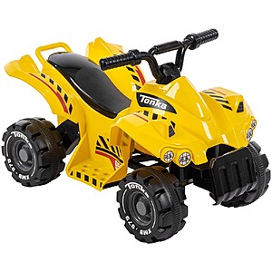 Huffy Tonka Truck Battery 6V Ride-On Quad (Yellow) $37.49 & More + Free Shipping