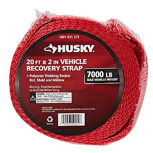 Husky 20 ft. Vehicle Recovery Strap - $12.48