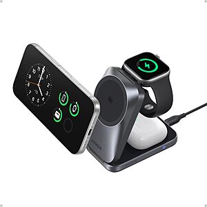 Anker Prime 25W Qi2.2-Certified Palm-Sized 3-in-1 Foldable MagSafe Charger $99.73