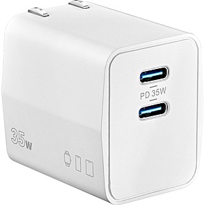 $7.99, FS, Insignia™ - 35W Dual USB-C Port Wall Charger - White, Best Buy