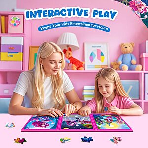 $7ac AMAZON Kids ages 3-6 Magnetic Jigsaw Puzzles (choice of 5)