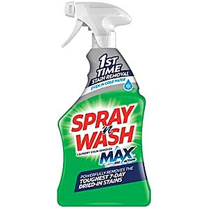 [SnS, AC] $2.96 | 16-Oz Spray 'n Wash Max Laundry Stain Remover Spray (w/ Oxi Action) at Amazon