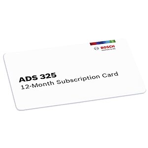Bosch 3925-SUB ADS 325 12-Month Software Subscription $639.53