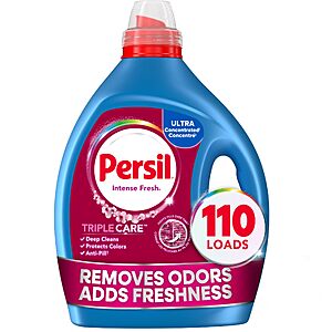 $14.25 or less S&S 10% off Q Persil Intense Fresh Liquid Laundry Detergent, 110 Loads, 82.5 Fl Oz
