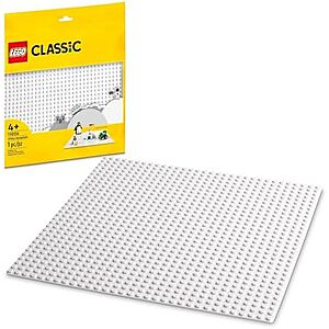 $4.99* | LEGO Classic White Baseplate (11026, 32x32 Studs) at Amazon