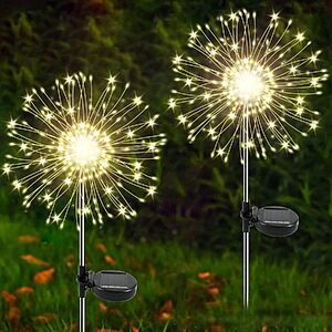 2-Pack 120 LED Solar Starburst Firework Garden Lights (Various) from $7.99 + Free Shipping w/ Prime or on $35+
