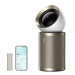 Dreame Smart Air Purifier PM10 for Home Large Room, 2-in-1 Purifier & Fan | Covers Up To 1,883 ft², Al Tracking, Dual-way Air Oulets, 4-Layer Filters $399.99