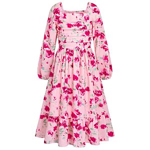 Girls HOZIY Girls Long Sleeve Floral Midi Dress (Various) $13.99 + Free Shipping w/ Prime or on $35+