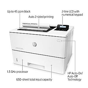 HP LaserJet Pro M501dn Monochrome Laser Printer | Duplex | Fast Black-and-White Printing | Reliable Performance | Ethernet Connectivity $399