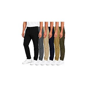 3-Pack Pack Men's Super Stretch Chino Pants (Sizes 30-42) $19.99