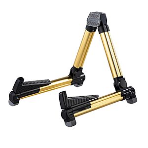 Eno Music Folding Aluminum Guitar Stand (Gold or Red) $12.99 + Free Shipping w/ Prime or on $35+