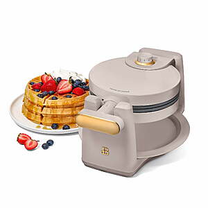 Beautiful by Drew Barrymore 900W Rotating Belgian Waffle Maker (Porcini Taupe) $19.99 + Free Shipping w/ Walmart+ or on $35+