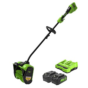 Greenworks 48v 12" Brushless Snow Shovel with 2 x 4ah Batteries and Charger $199.99