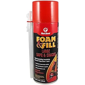 [AC] $6.66 | 12-Oz Red Devil 0909 Spray Foam (Off White) at Amazon