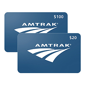 Costco Online - Amtrak $100+$20 eGift Cards for $100 (Email Delivery) $99.99