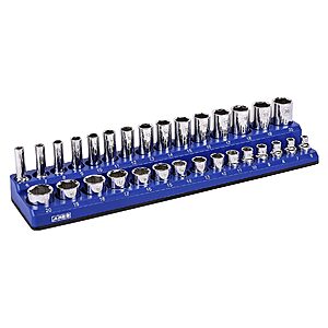 30-Piece Ares 3/8" Drive Metric Magnetic Socket Organizer (Blue) $11.62 + Free Shipping w/ Prime or on $35+
