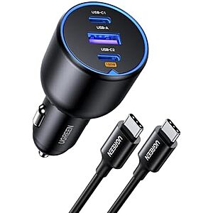 $22.47* | UGREEN 130W USB C Car Charger w/ Cable at Amazon