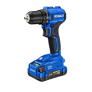 Kobalt 24-volt Max 1/2-in Brushless Cordless Drill/Driver Kit with 2 Ah Battery and Charger | KDDP 2224AS1 $79