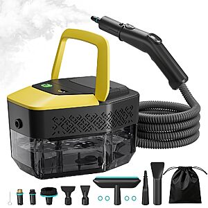 Behome All-in-one 1.9qt Tank 1500W Portable Steam Cleaner $34.30 AC @amazon